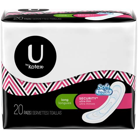 kotex long ultra thin pads|More.